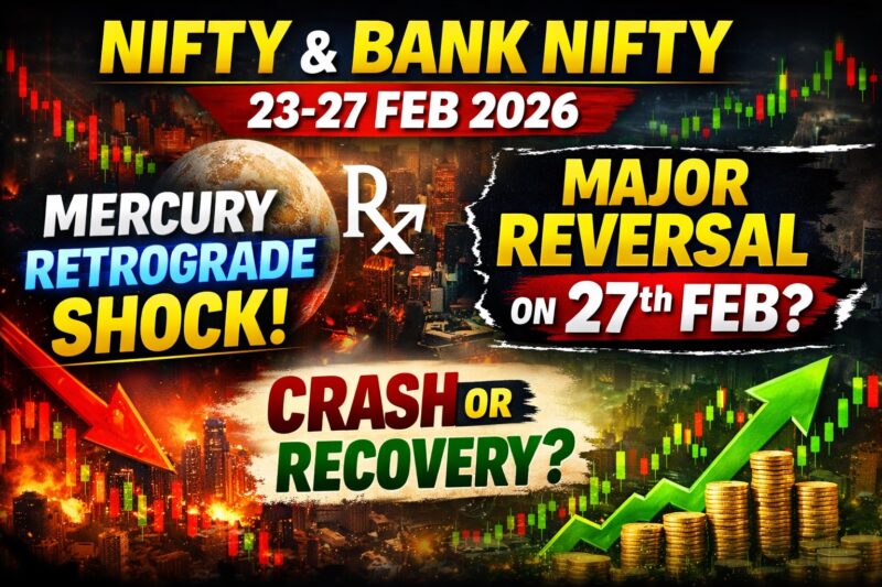 NIFTY 50 & BANK NIFTY Astro-Technical Forecast 23 February 2026 – 27 February 2026